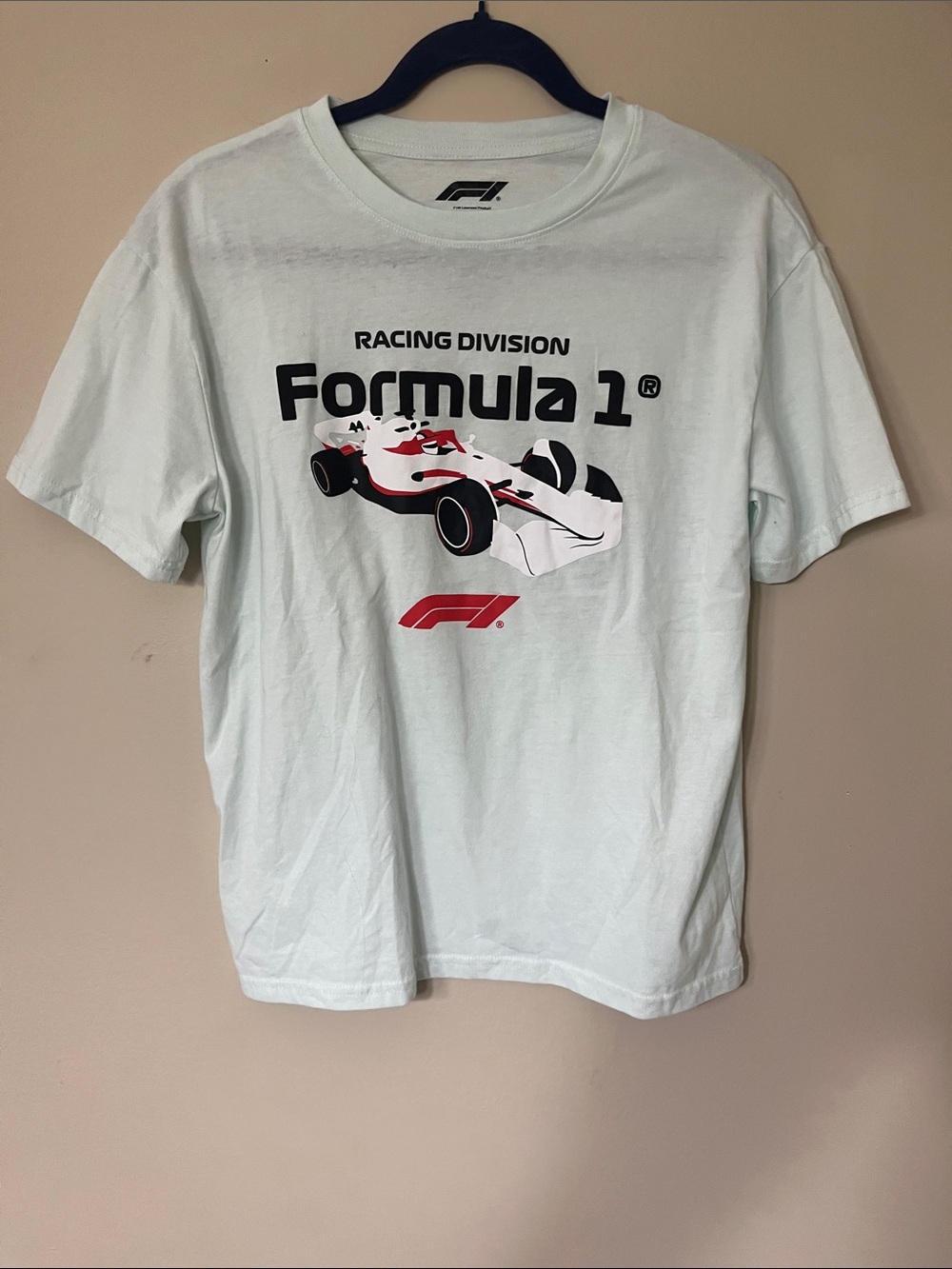Hybrid Apparel Formula 1 Racing Division White Graphic Tee